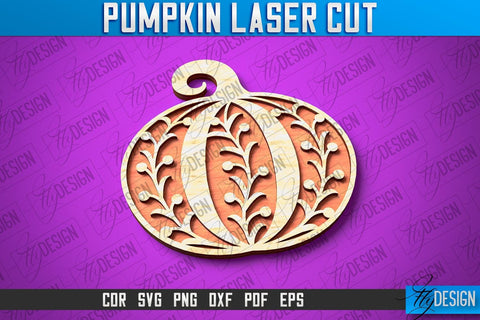 Pumpkin Laser Cut SVG Design SVG Fly Design 