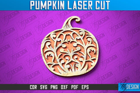 Pumpkin Laser Cut SVG Design SVG Fly Design 