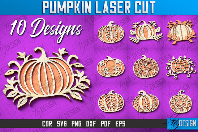 Pumpkin Laser Cut SVG Design SVG Fly Design 