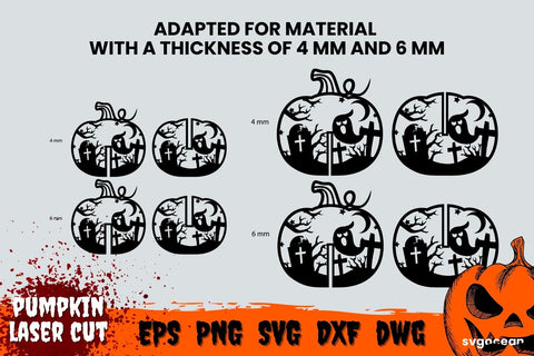 Pumpkin Layered | Svg Bundle | 3D Pumpkin SVG SvgOcean 