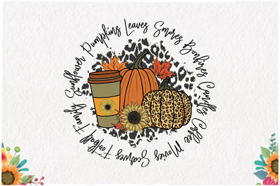Pumpkin Leaves Smores Sublimation Sublimation Jagonath Roy 