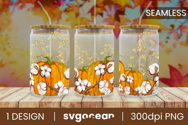 Pumpkin Libbey Glass | Beer Can | 16 Oz Libbey Glass SVG SvgOcean 