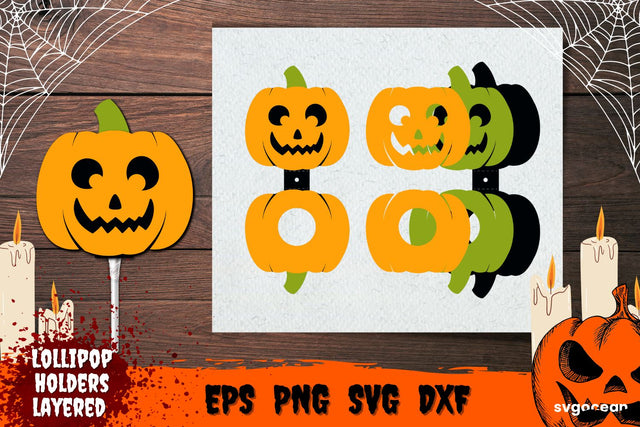 Pumpkin Lollipop Holder | Candy Holders | Svg Bundle | Cut File SVG SvgOcean 