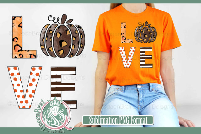 Pumpkin Love Sublimation Sublimation QueenBrat Digital Designs 