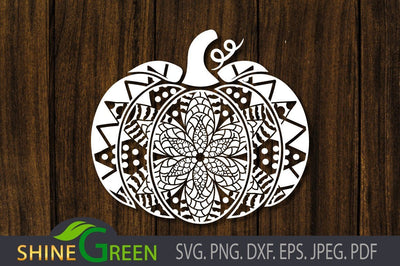 Pumpkin Mandala - Fall SVG SVG Shine Green Art 
