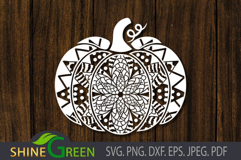 Pumpkin Mandala - Fall SVG SVG Shine Green Art 