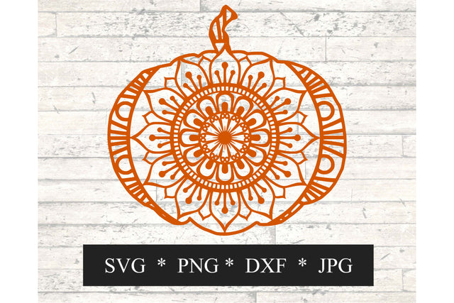 Pumpkin Mandala SVG SVG Digital Honeybee 