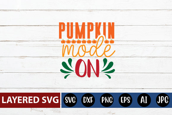 Pumpkin mode on svg cute file SVG Blessedprint 