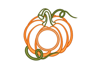 Pumpkin Monogram Embroidery Design, 2 sizes, Instant Download Embroidery/Applique DESIGNS Nino Nadaraia 