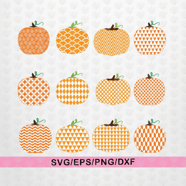 Pumpkin Monogram Frame Bundle – Halloween SVG EPS DXF PNG Cutting Files SVG CoralCutsSVG 