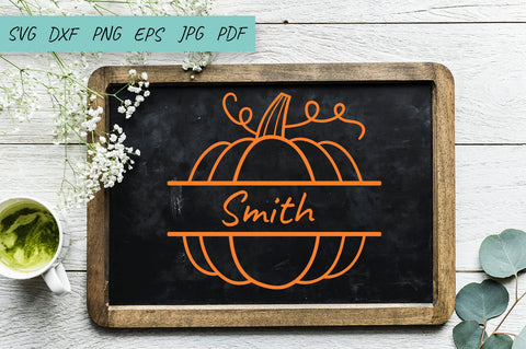 Pumpkin Monogram Frame | Pumpkin SVG SVG Irina Ostapenko 