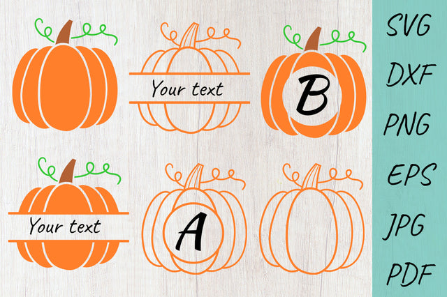 Pumpkin Monogram Frame | Pumpkin SVG SVG Irina Ostapenko 