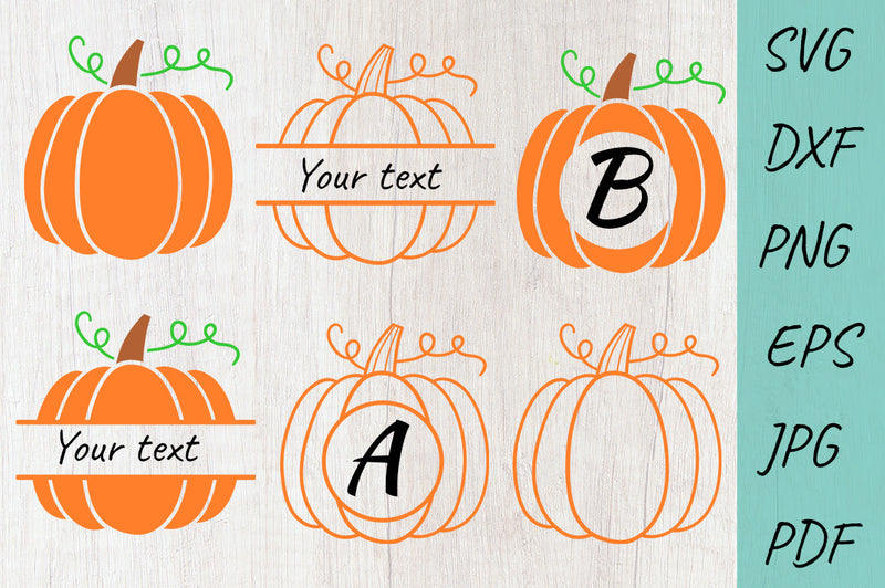 Pumpkin Monogram Frame | Pumpkin SVG SVG Irina Ostapenko 