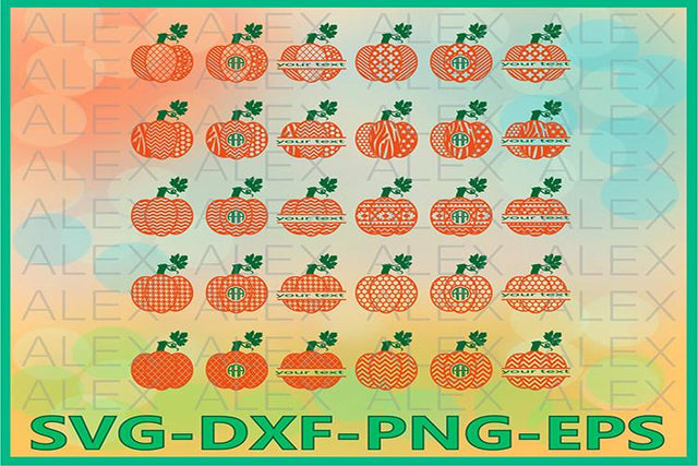 Pumpkin Monogram Svg, Halloween SVG AlexSVGStudio 