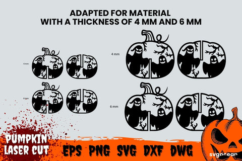 Pumpkin Multilayered Laser Cut Design | Svg Bundle | 3D Pumpkin SVG SvgOcean 