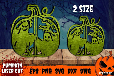 Pumpkin Multilayered Laser Cut Design | Svg Bundle | 3D Pumpkin SVG SvgOcean 