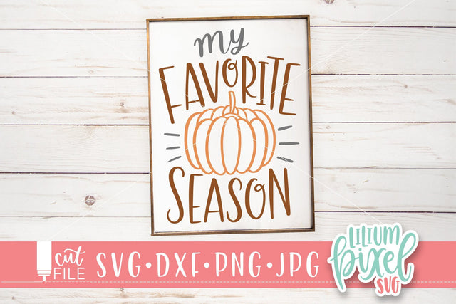 Pumpkin - My Favorite Season SVG Lilium Pixel SVG 