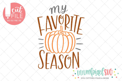 Pumpkin - My Favorite Season SVG Lilium Pixel SVG 