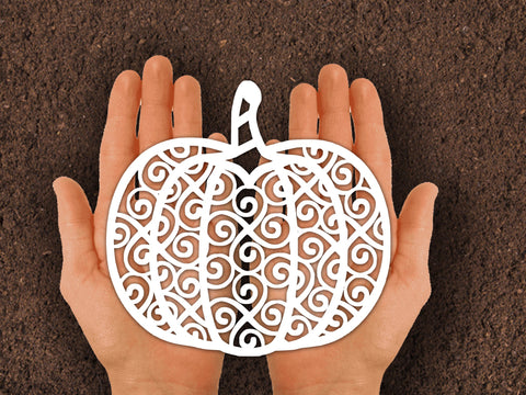 Pumpkin Paper cut SVG Johan Ru designs 