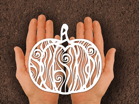 Pumpkin Paper cut SVG Johan Ru designs 