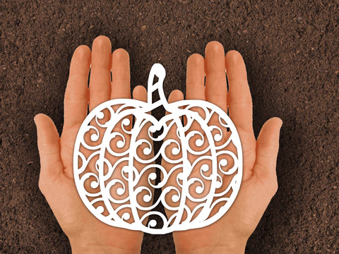 Pumpkin Papercut Fall Thanksgiving SVG Johan Ru designs 
