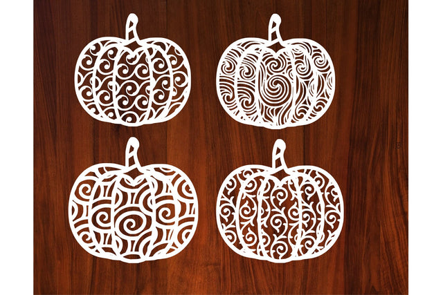 Pumpkin Papercut Fall Thanksgiving SVG Johan Ru designs 