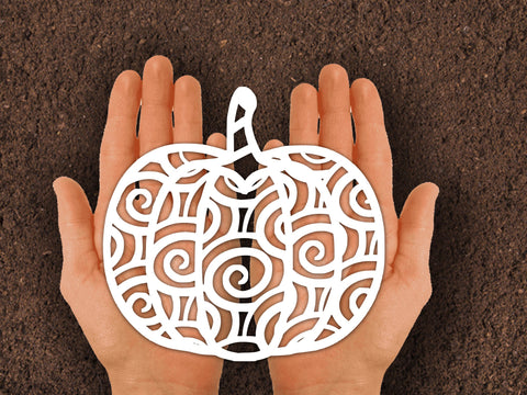 Pumpkin Papercut Fall Thanksgiving SVG Johan Ru designs 