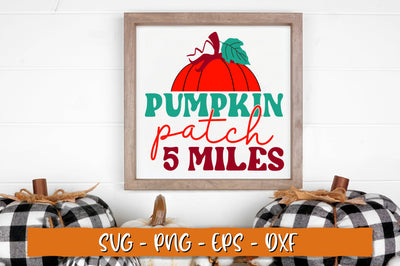 Pumpkin patch 5 miles SVG, Retro Fall SVG Shetara Begum 