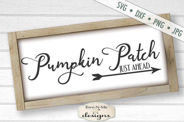 Pumpkin Patch Arrow SVG - Fall Autumn SVG SVG Ewe-N-Me Designs 