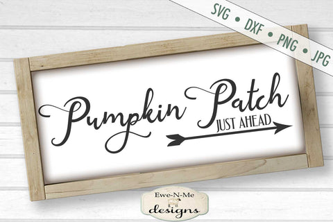 Pumpkin Patch Arrow SVG - Fall Autumn SVG SVG Ewe-N-Me Designs 
