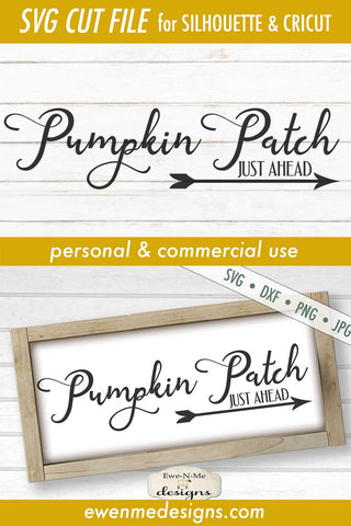 Pumpkin Patch Arrow SVG - Fall Autumn SVG SVG Ewe-N-Me Designs 