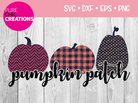 Pumpkin Patch - Cricut - Silhouette - svg - dxf - eps - png - Digital File - SVG Cut File - Fall SVG - Fall png - Fall clipart - clipart svg SVG Pure Chic Creations 
