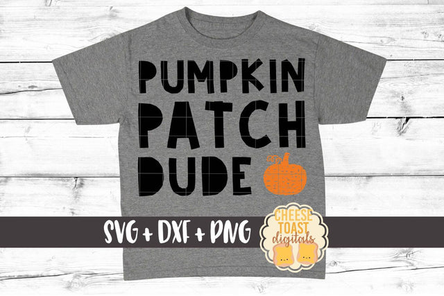 Pumpkin Patch Dude - Boy Fall SVG PNG DXF Cut Files SVG Cheese Toast Digitals 