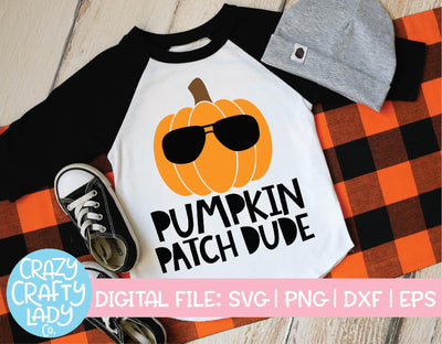 Pumpkin Patch Dude | Fall SVG Cut File SVG Crazy Crafty Lady Co. 