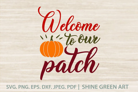 Pumpkin Patch - Fall SVG SVG Shine Green Art 