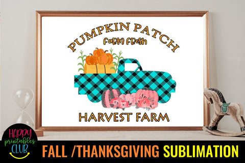 Pumpkin Patch -Fall Thanksgiving Sublimation Design Ideas Sublimation Happy Printables Club 