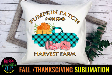 Pumpkin Patch -Fall Thanksgiving Sublimation Design Ideas Sublimation Happy Printables Club 