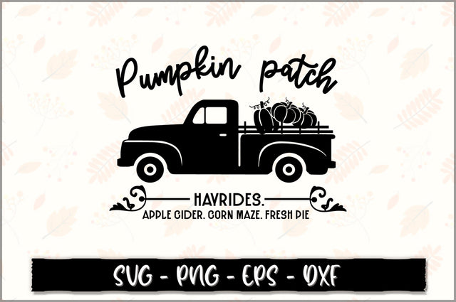 Pumpkin patch hayrides. apple cider. corn maze. fresh pie SVG SVG Shetara Begum 