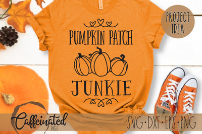 Pumpkin Patch Junkie SVG SVG Caffeinated SVGs 