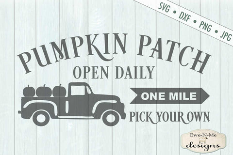 Pumpkin Patch - Old Truck - Fall - SVG SVG Ewe-N-Me Designs 