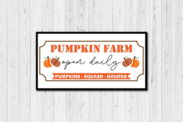 Pumpkin patch open daily svg, fall vertical porch sign svg SVG Paper Switch 