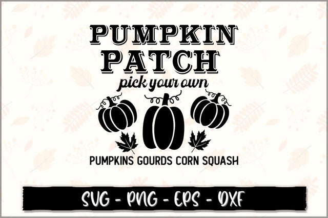 Pumpkin patch pick your own pumpkins gourds corn squash SVG SVG Shetara Begum 