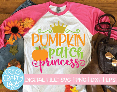 Pumpkin Patch Princess | Fall SVG Cut File SVG Crazy Crafty Lady Co. 