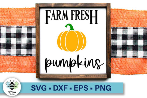 Pumpkin Patch Sign SVG | Farm Fresh Pumpkins SVG | Farmhouse SVG SVG B Renee Design 