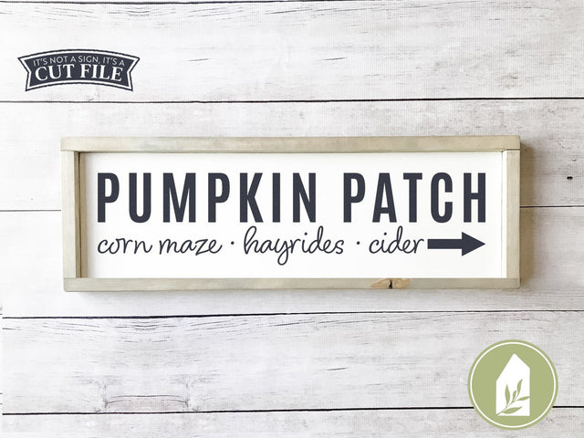 Pumpkin Patch SVG | Fall SVG | Farmhouse Sign Design SVG LilleJuniper 