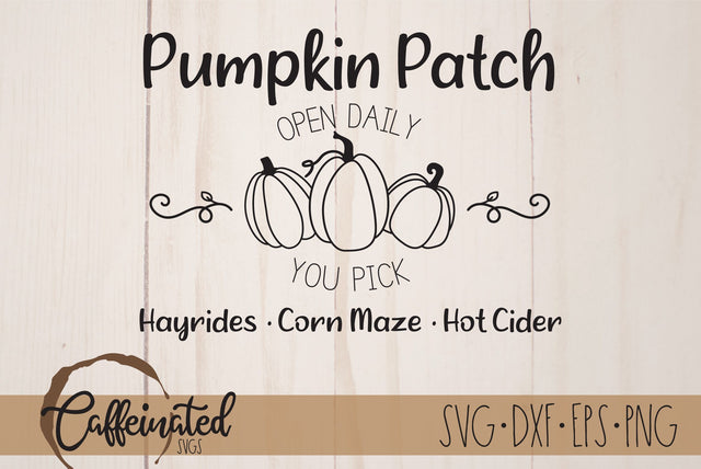 Pumpkin Patch SVG SVG Caffeinated SVGs 