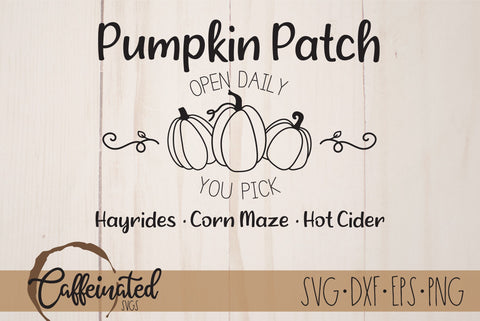 Pumpkin Patch SVG SVG Caffeinated SVGs 