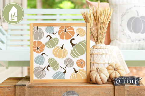 Pumpkin Pattern | Fall Sign SVG SVG LilleJuniper 