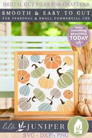 Pumpkin Pattern | Fall Sign SVG SVG LilleJuniper 