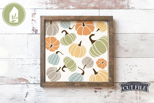 Pumpkin Pattern | Fall Sign SVG SVG LilleJuniper 